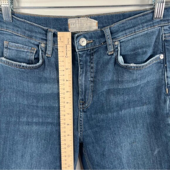 FREE PEOPLE Skinny Destroyed Big Holes Stretch Denim Jeans‎ Size 28 - Picture 5 of 10